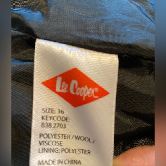 💥 SALE💥 Vintage Y2K Lee Cooper black & white coat - Picture 8 of 9